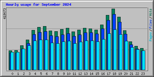 Hourly usage for September 2024