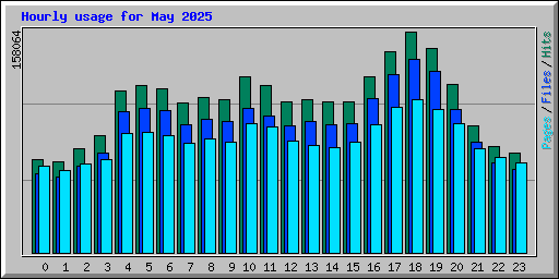 Hourly usage for May 2025